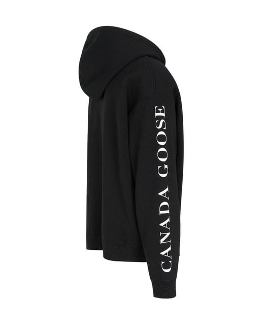 Canada Goose Black Rove Full Zip With Sleeve Graphic for men