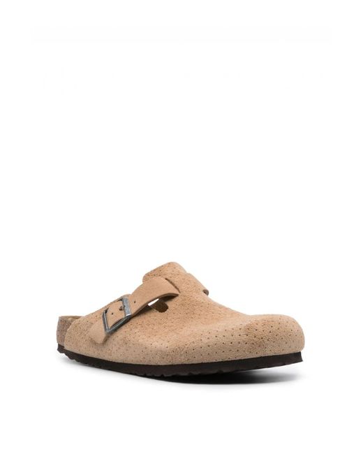 Birkenstock Brown Boston Bs Suede Clogs for men