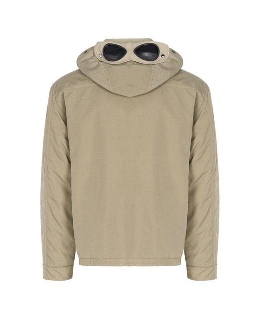 C P Company Green Heavy Chrome-r GOGGLE Jacket for men