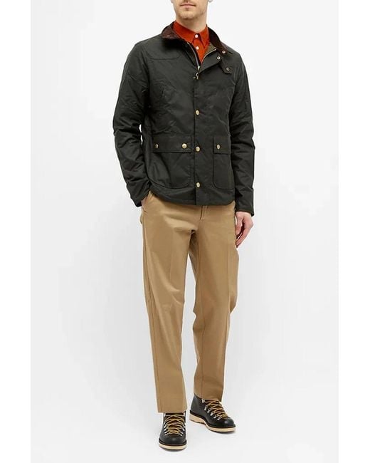Barbour Black Reelin Wax Jacket for men