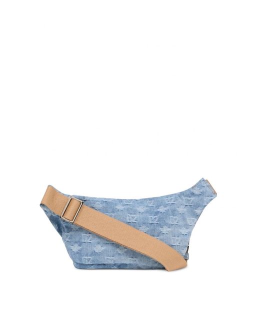 DSquared² Blue D2 Monogram Belt Bag for men