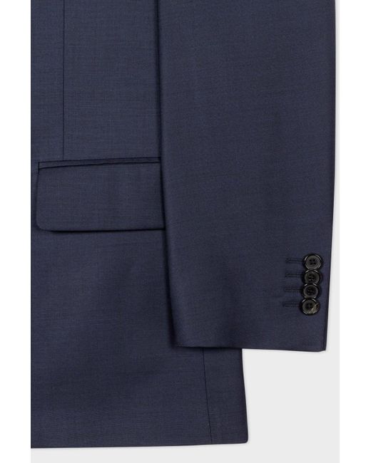 Paul Smith Blue Tailored T Button Suit for men