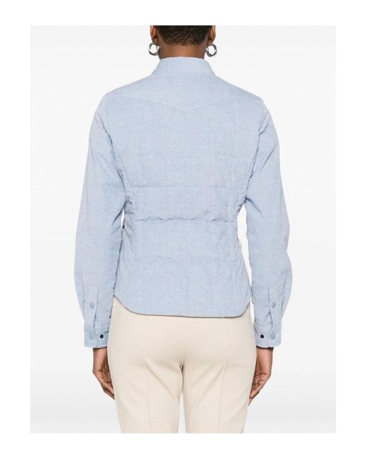 Moncler Blue Nangy Shirt Jacket