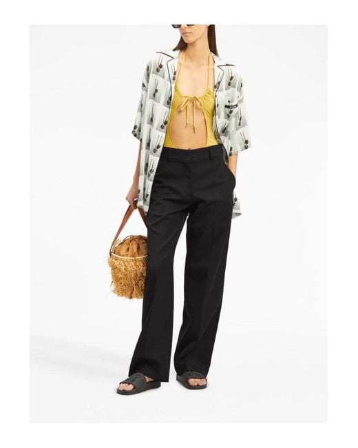 Palm Angels Black Suit Pants for men