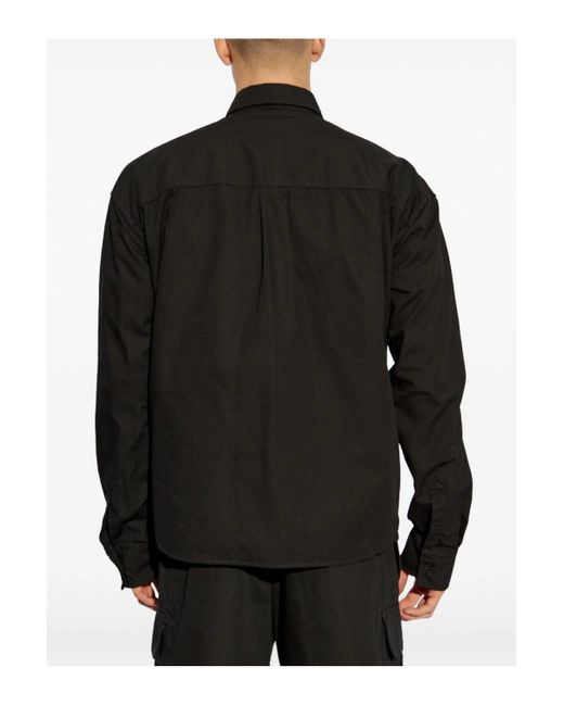 DSquared² Black Icon Ripstop Cropped Shirt for men