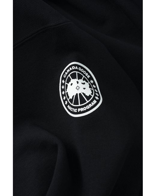 Canada Goose Black Rove Full Zip With Sleeve Graphic for men