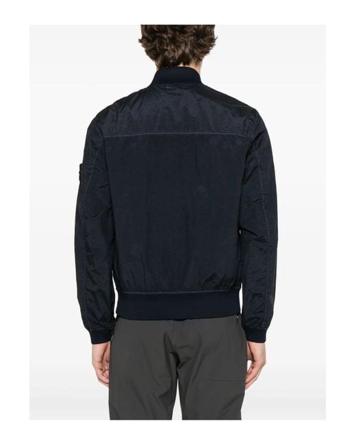 Stone Island Blue 4100019 Bomber Jacket for men