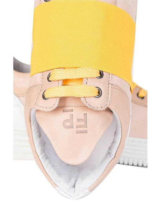Filling Pieces Yellow Low Top Straps for men