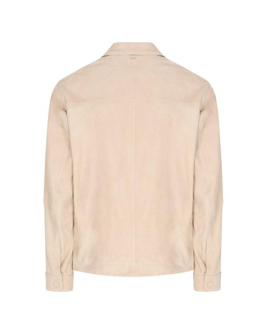 Boss Natural C Molot Leather Jacket for men