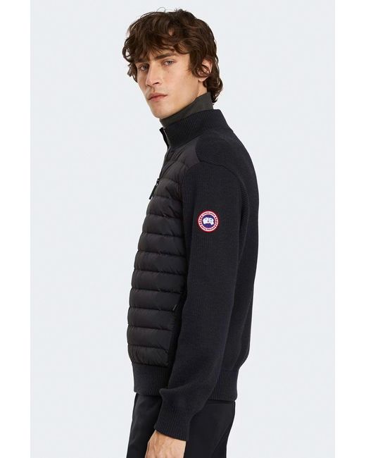 Canada Goose Blue Hybridge Knit Jacket for men
