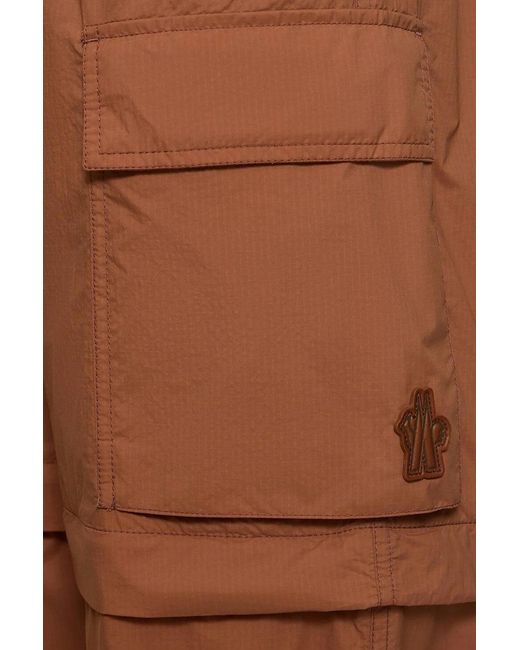 Moncler Brown Cuffed Cargo Pants