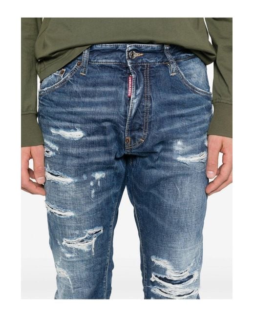 DSquared² Blue Teddy Jeans for men