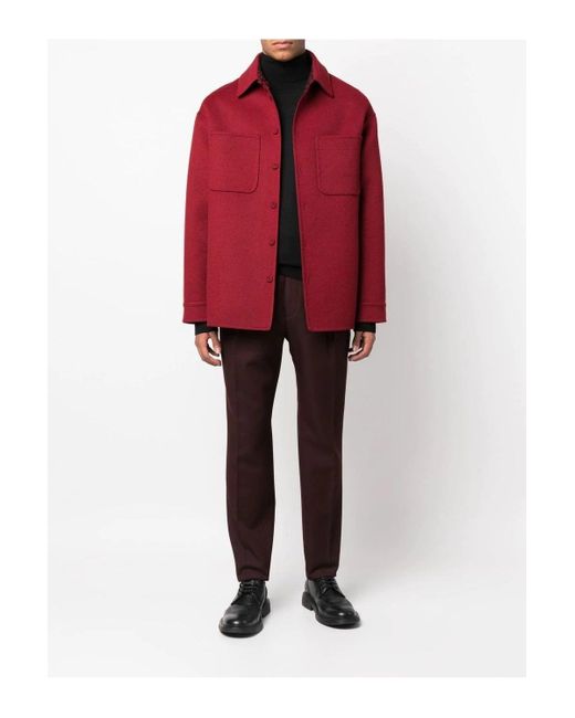 Fendi Red Patch Pocket Zip Jacket for men
