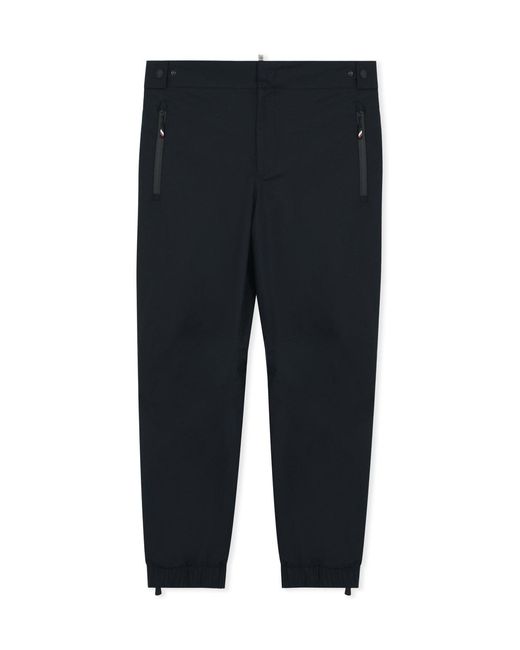 Moncler Black Cuffed Tech Trousers for men