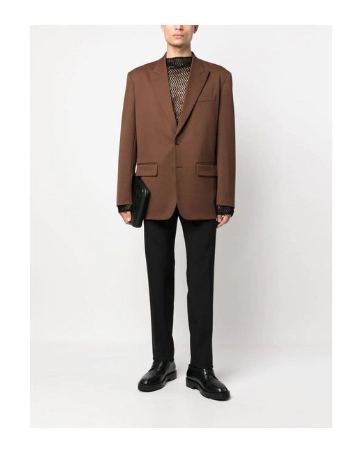 Valentino Black Tailoring Wool Trousers for men