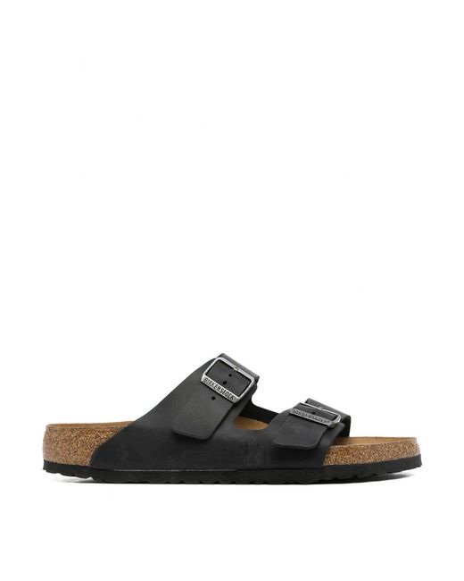 Birkenstock Black Arizona Soft Footbed Oiled Leather for men