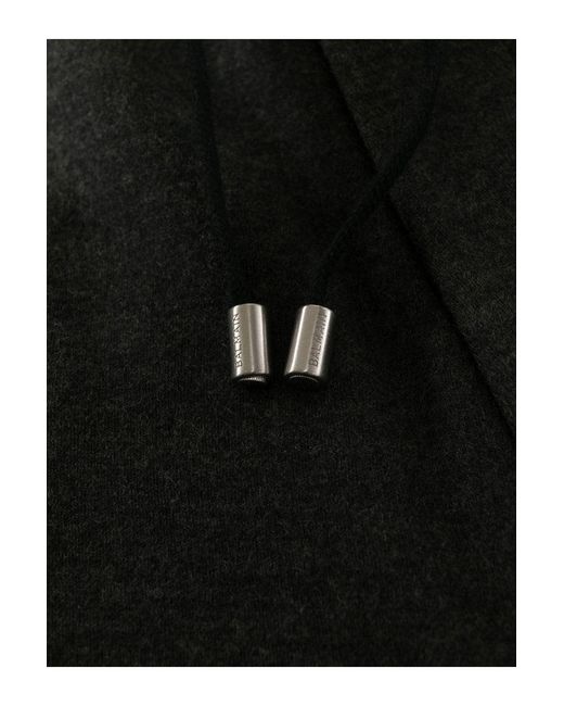 Balmain Black Low Crotch Flannel Trousers for men