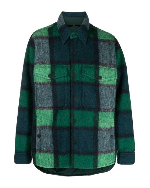 3 MONCLER GRENOBLE Waier Shirt Jacket Green for men