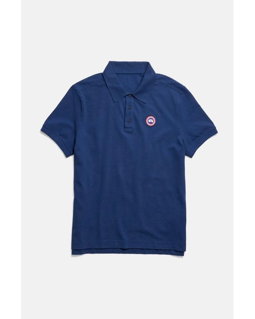 Canada Goose Blue Beckley Polo for men