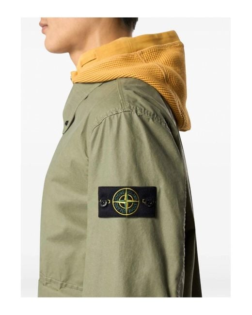 Stone Island Green S0290 Compass Jacket for men