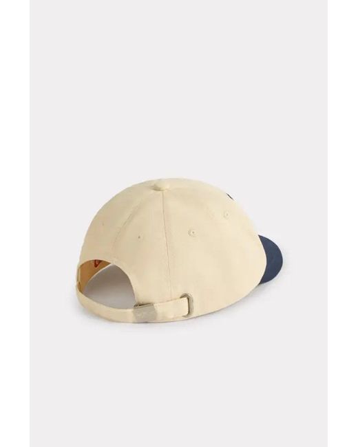 KENZO White K Letter Baseball Cap for men