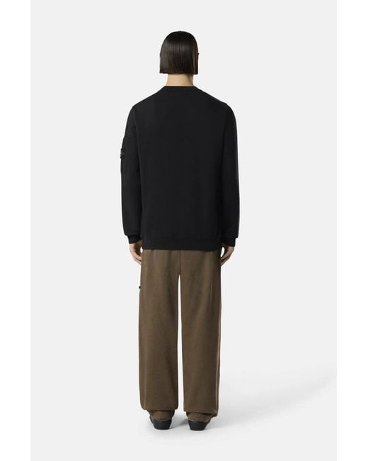 Stone Island Black Cotton 6100015 Sweatshirt for men