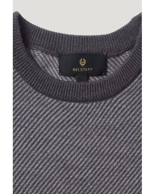 Belstaff Gray Kerrigan Crewneck Sweater for men