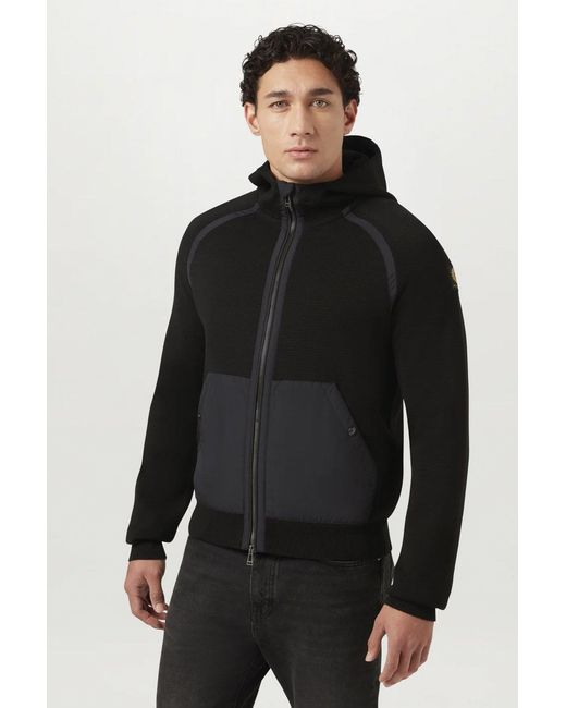 Belstaff Black View Hooded Top for men