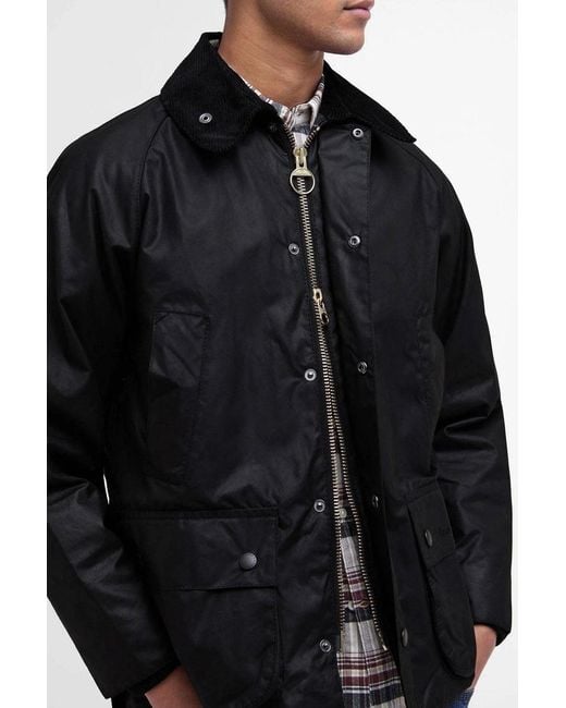 Barbour Black Bedale Wax Jacket for men