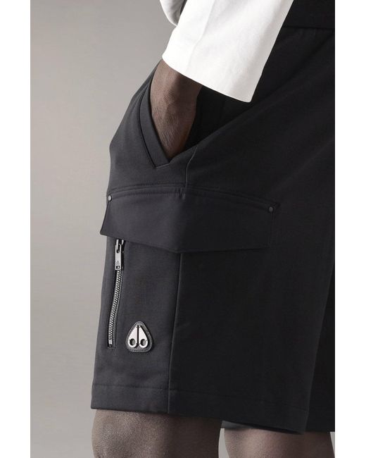 Moose Knuckles Black Dalon Shorts for men