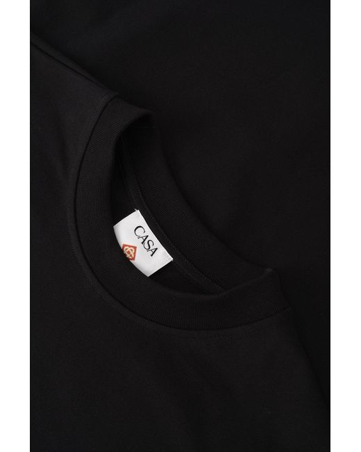 Casablanca Black Core Logo 3d Classic T-shirt for men