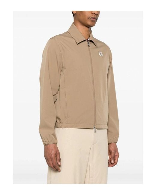 Moncler Natural Evandro Zip-Up Jacket for men