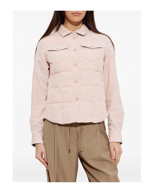 Moncler Pink Nangy Shirt Jacket