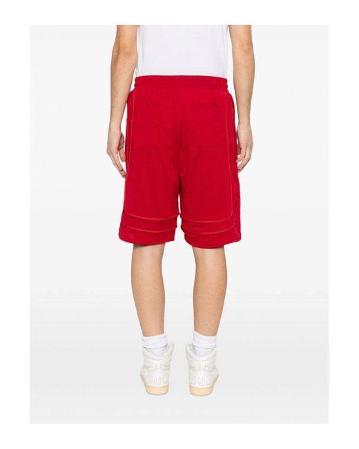 Rhude Red BAGGY Mesh Shorts for men