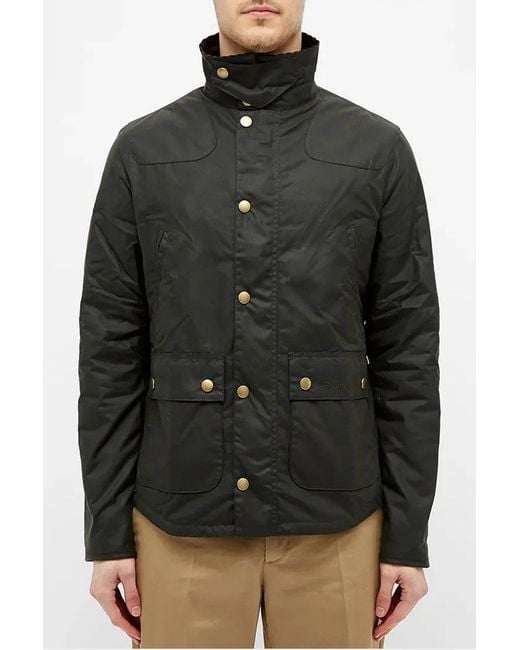 Barbour Black Reelin Wax Jacket for men