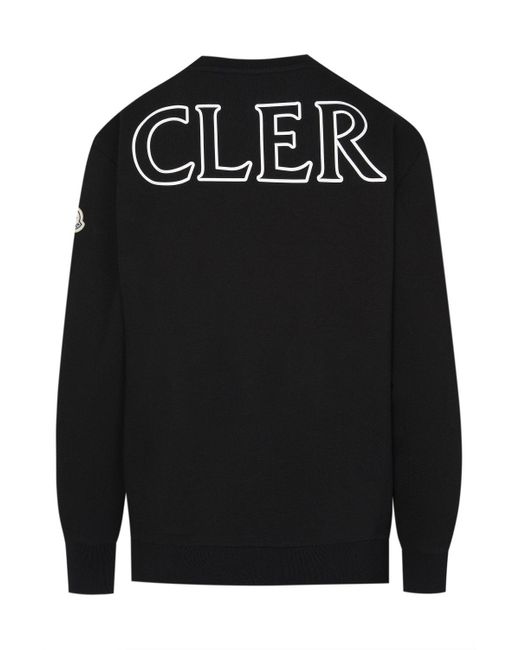 Moncler Black Branded Sweatshirt