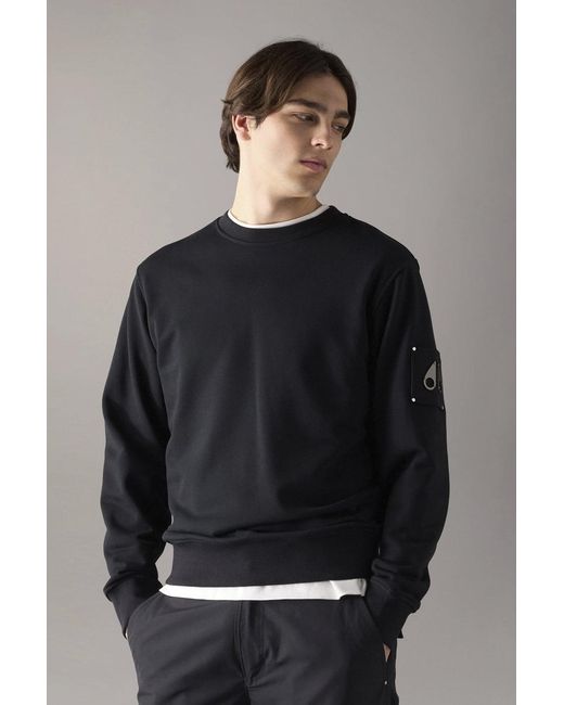 Moose Knuckles Black Hartsfield Sweatshirt for men