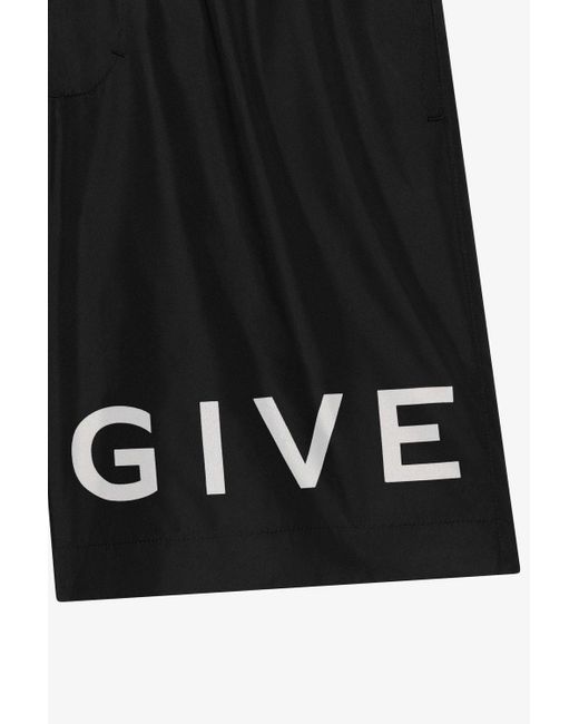 Givenchy Black 4 G Logo Swimshorts for men