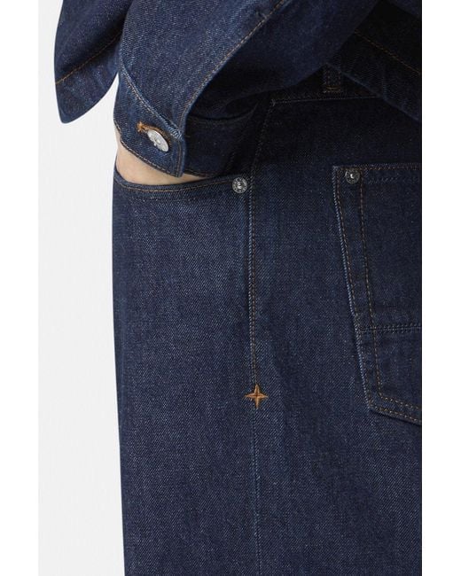 Stone Island Blue Rinsed J100005 Jeans for men