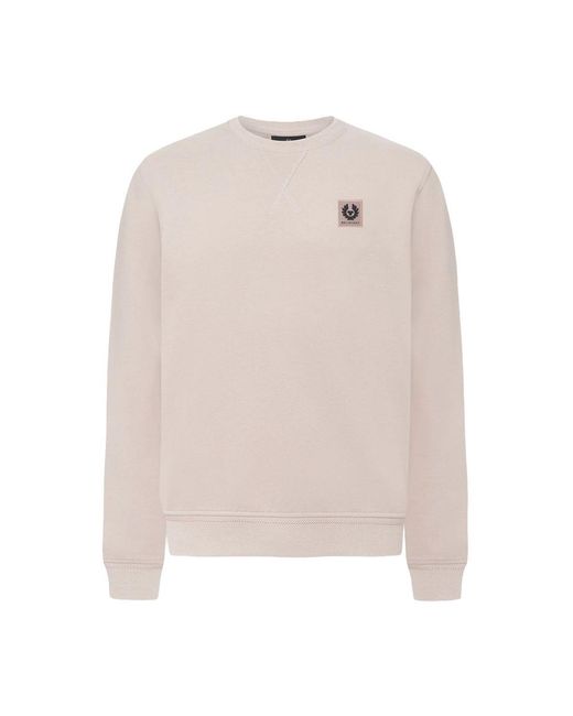 Belstaff White Patch Logo Sweatshirt for men