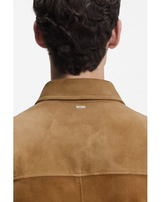 Boss Natural H Malbano 7 Leather Jacket for men