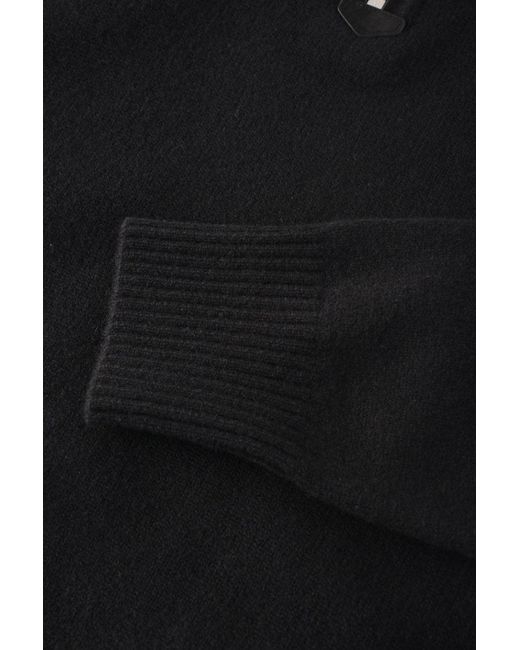 Tom Ford Black Cashmere Blend Half Zip Sweater for men