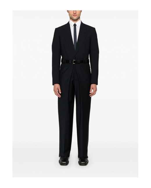 Givenchy Black Mohair Wool Mix Trousers for men
