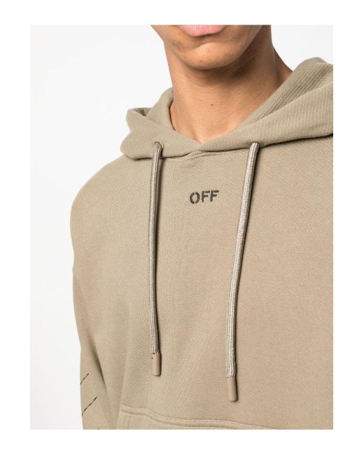 【Off White】OW EMB SKATE HOODIE BEIGE BEIGE ★関税送料込み Off-White c/o Virgil Abloh Off Stitch Skate Hoodie Beige in