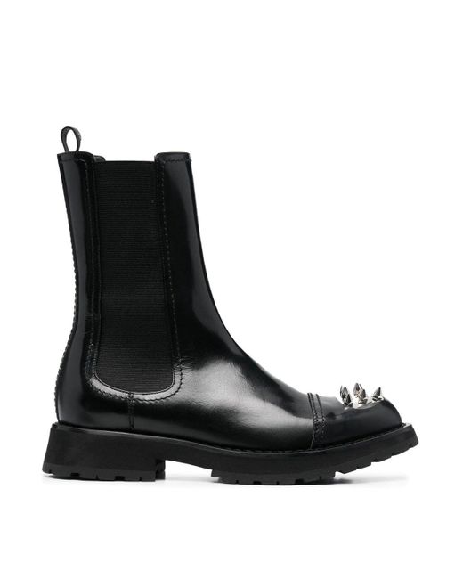Alexander McQueen Black Low Boots for men
