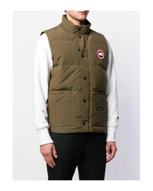 Canada Goose Green Freestyle Vest Khaki for men