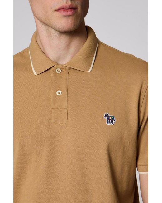 Paul Smith Blue Ps Regular Fit Zebra Polo for men