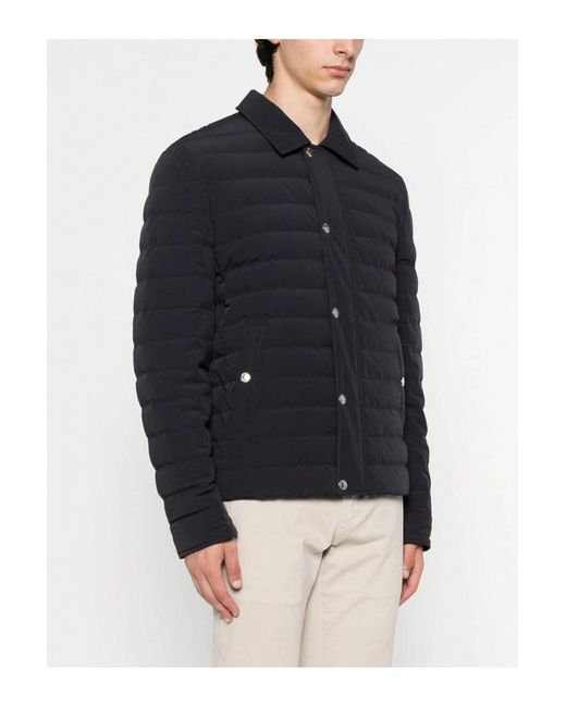 Brunello Cucinelli Blue Padded Overshirt for men