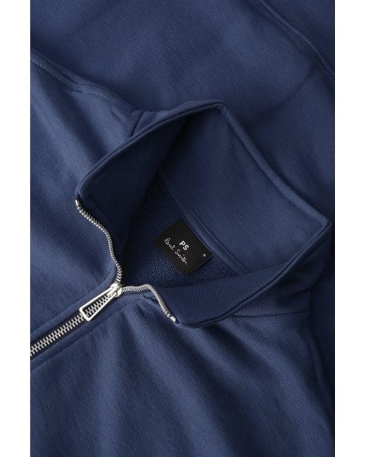 Paul Smith Blue Zebra 1/4 Zip Sweater for men