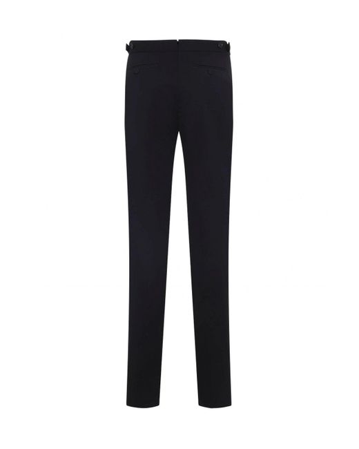 Tom Ford Blue Japanese Grain De Poudre Trousers for men